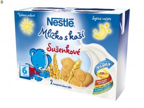 Nestlé Mlíčko s kaší sušenkové - 2x200ml