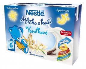 Nestlé Mlíčko s kaší vanilkové - 2x200ml