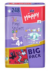 Bella Happy 4+ Maxi Plus (9-20kg) 248 ks - výhodné balení