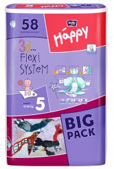 Bella Happy 5 Junior (12-25kg) 58 ks Big Pack