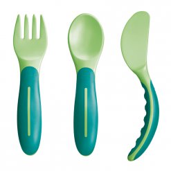 MAM Příbor Baby´s Cutlery od 6 měsíce 3 ks zelená