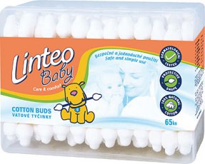 Linteo Baby Vatové tyčinky - 65ks