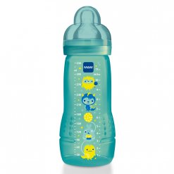 MAM láhev Baby bottle 330 ml + dudlík V3 4m+ modrá