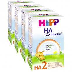HiPP HA 2 Combiotic kojenecké méko - 4 x 500g