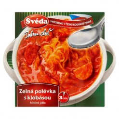 Švéda Zelná polévka s klobásou hotové jídlo 330 g plast