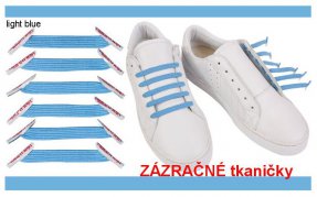 Zázračné Tkaničky U-Lace 6 ks světle modrá