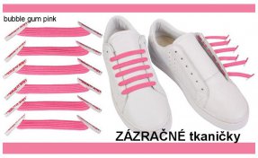 Zázračné Tkaničky U-Lace 6 ks růžová