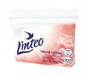 Linteo Satin Vatové tyčinky sáček - 200 ks