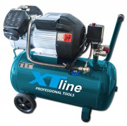 XTline Kompresor 3,0HP 2,2KW 8bar 50L 3050V + 5dilný set XT2004